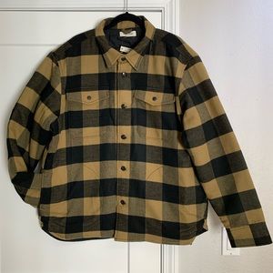 Brushed Twill Shirt-Jacket in Buffalo Plaid